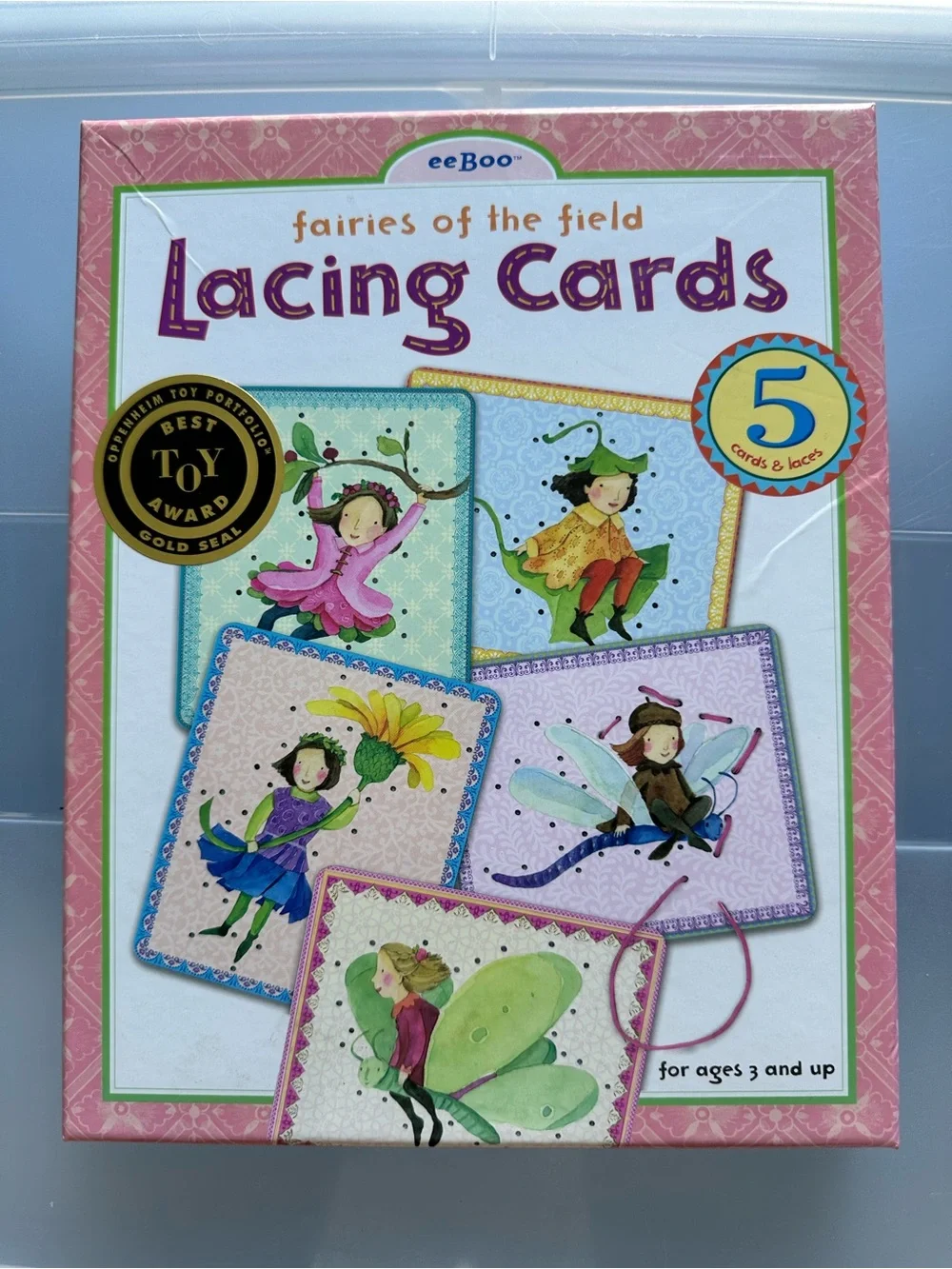 eeBoo Fairies of the Field Lacing Sewing Cards